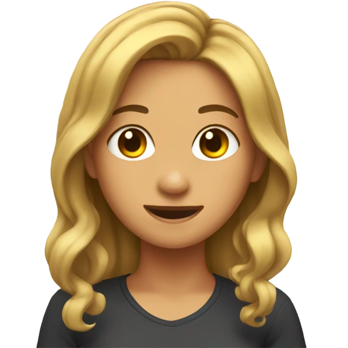 Girl flipping hair to the side emoji