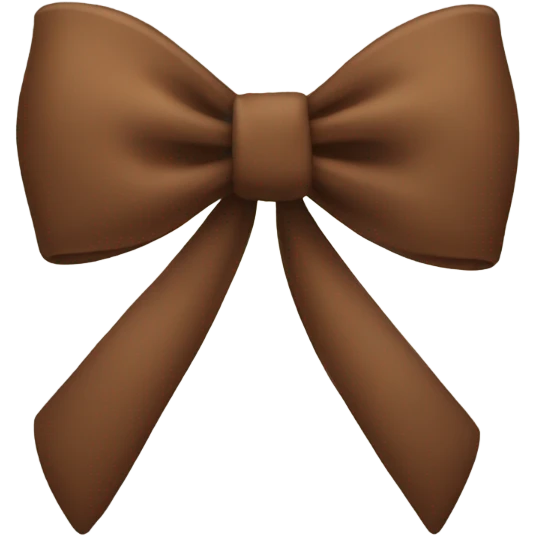 Brown bow emoji