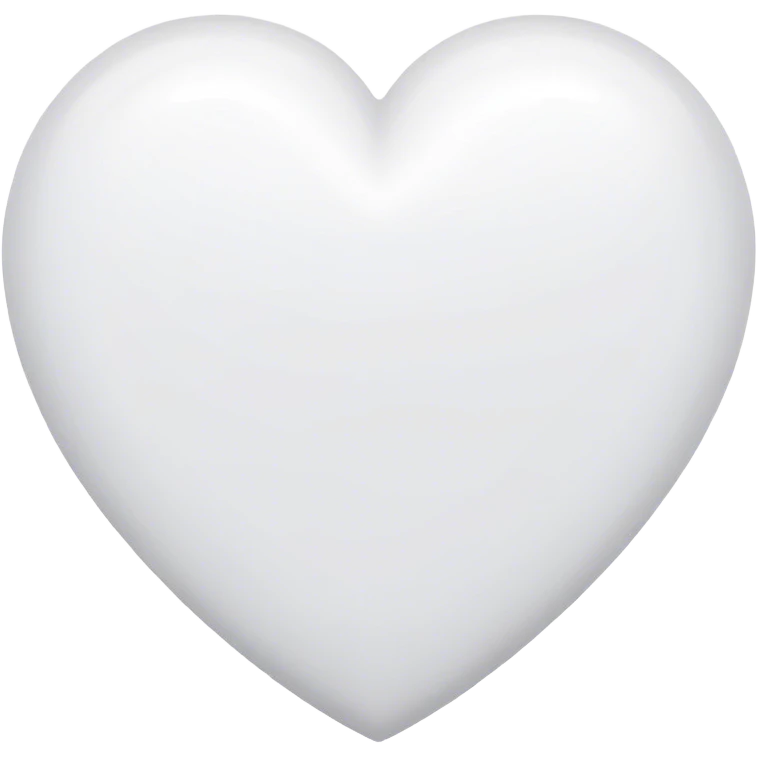 White heart outline emoji
