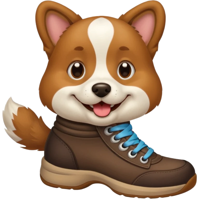 Perro con zapatos emoji