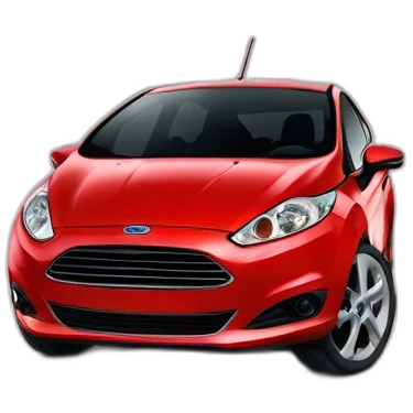 Red Ford fiesta mk7 2009 emoji