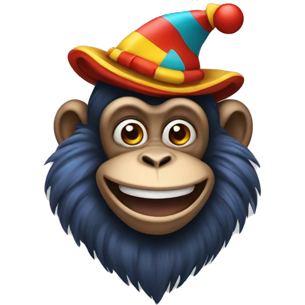 Monkey that is clown emoji