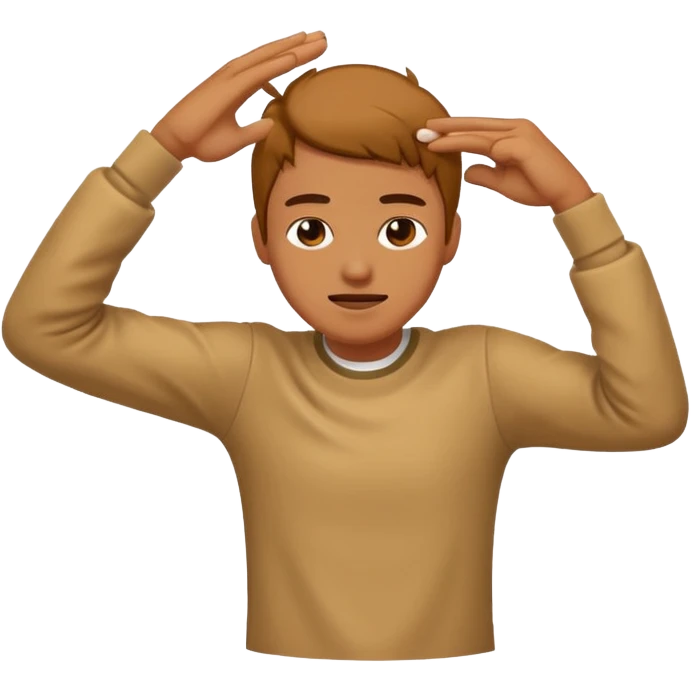 someone dabbing emoji