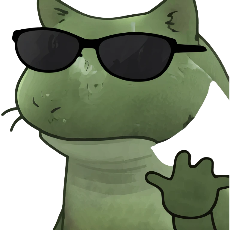 Cat with sunglasses emoji