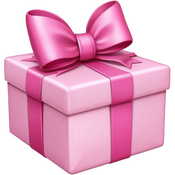 present with pink bow emoji