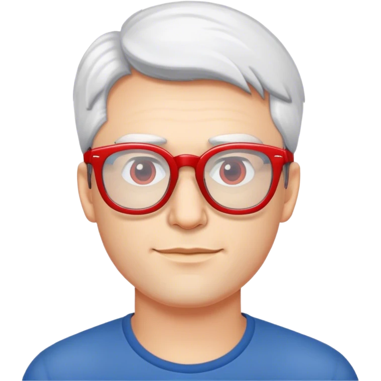 red glasses guy emoji
