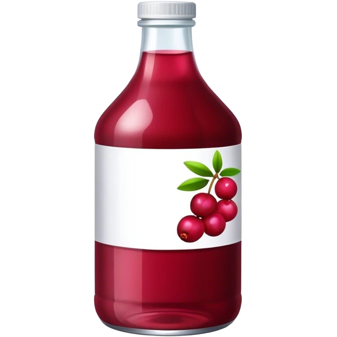 Bottle cranberry juice emoji