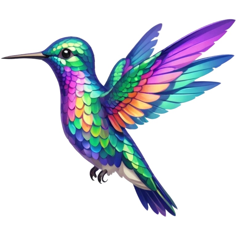 A colorful hummingbird  emoji