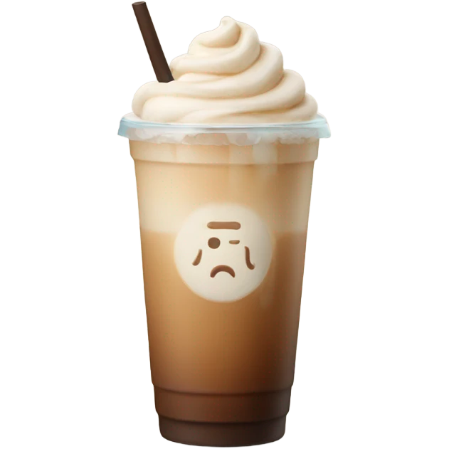 Iced latte emoji