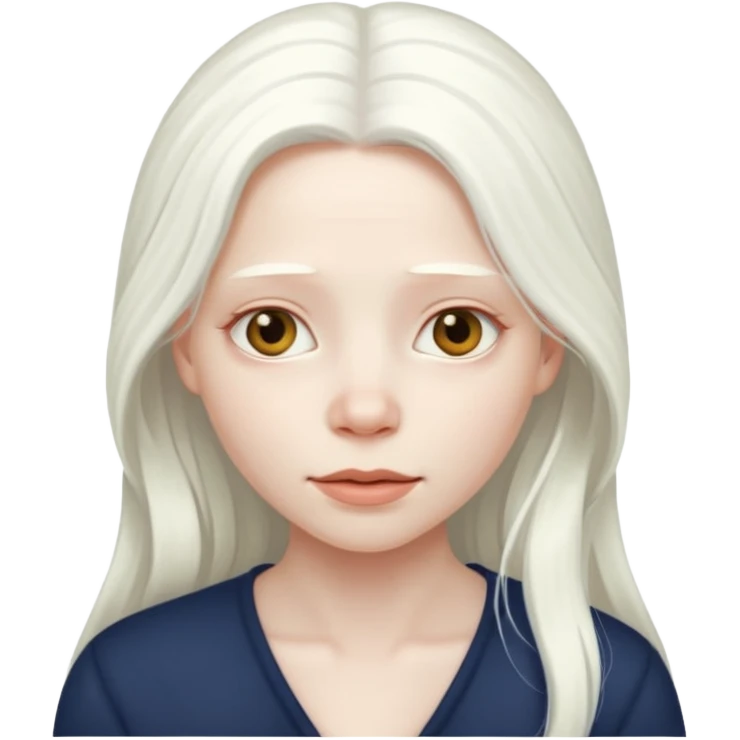 Albino woman emoji