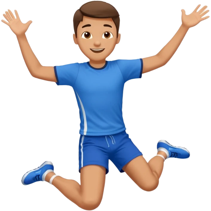 boy jumping emoji