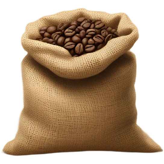 Coffee beans in bag emoji