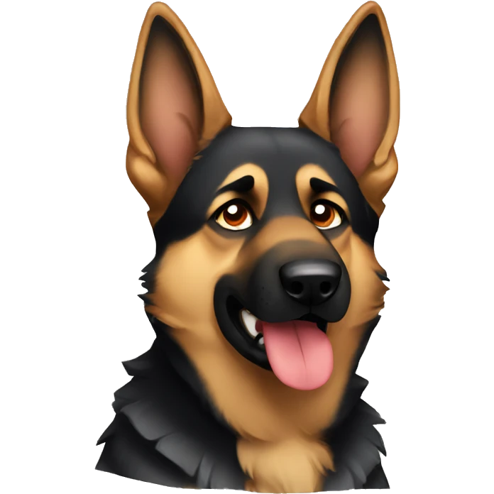 German Shepard angry emoji