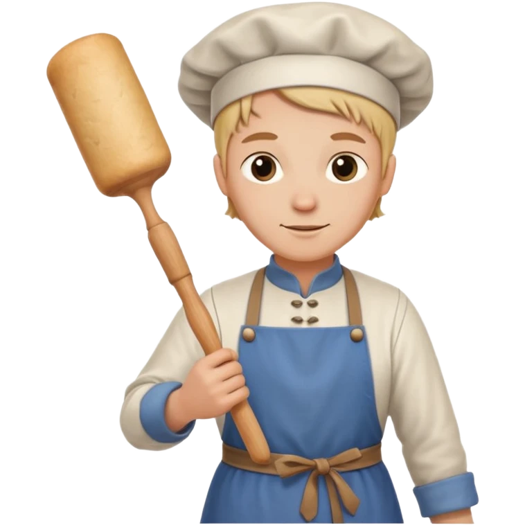 baker with rolling pin in Medieval Villagers emoji