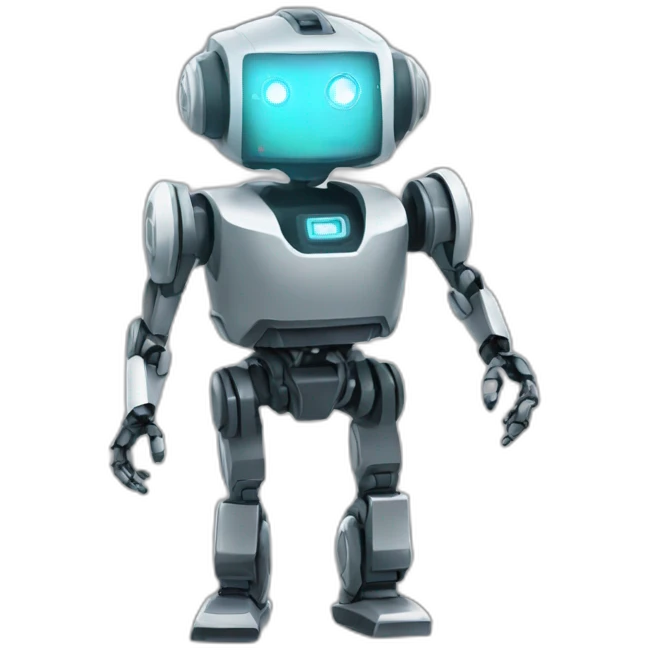robot trading cryptocoins emoji