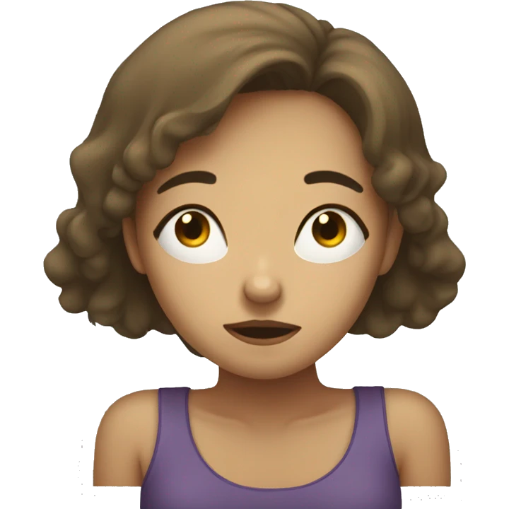 depressed girl laying on floor emoji