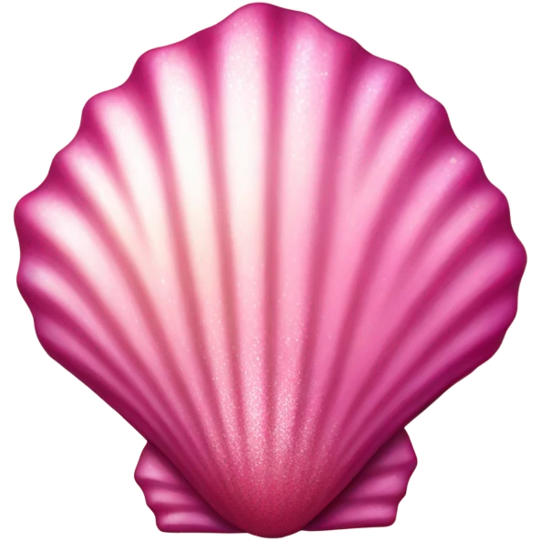 Pink seashell with glitter  emoji