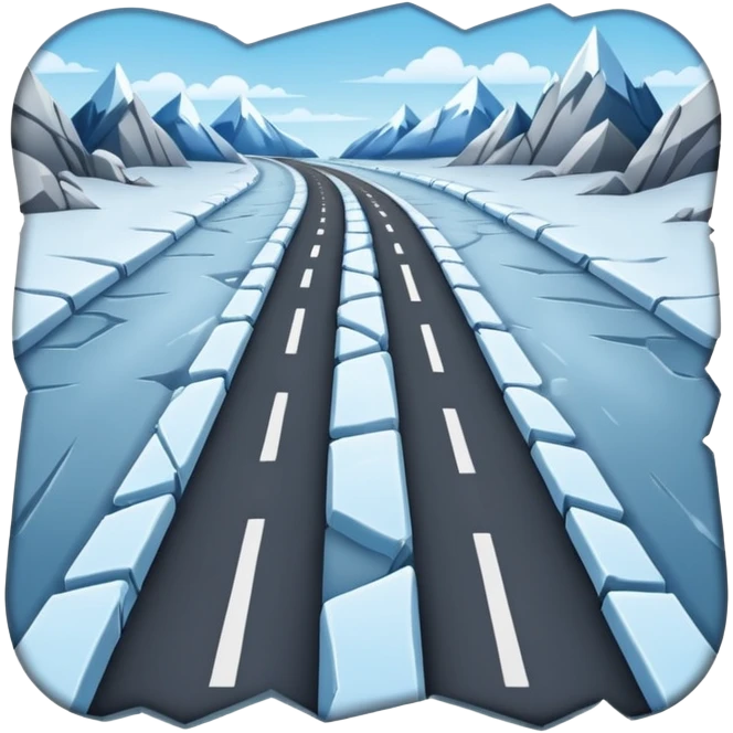 frozen road emoji