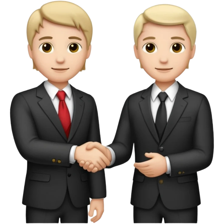 business handshake, two hands clasped emoji