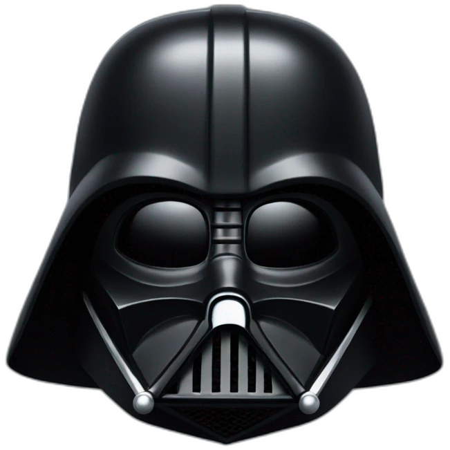 Fox shaped darth vader mask emoji