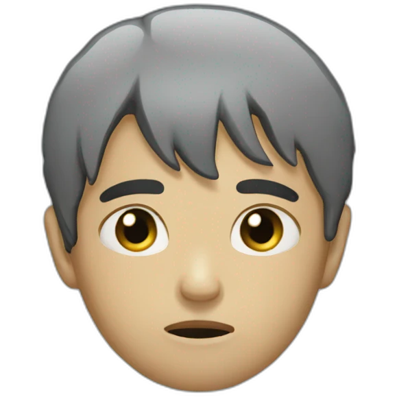 Boy rain sad sob emoji