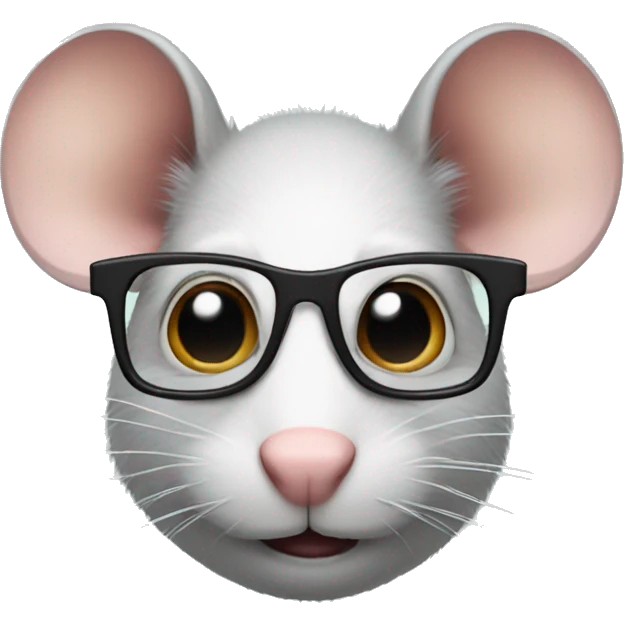 rat with fake moustache and glasses emoji