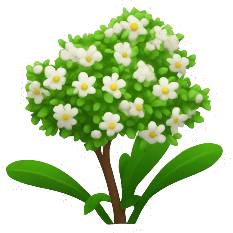 Bushes and flower  emoji
