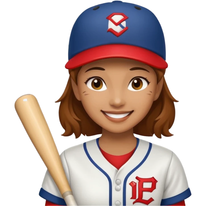 woman baseball player emoji