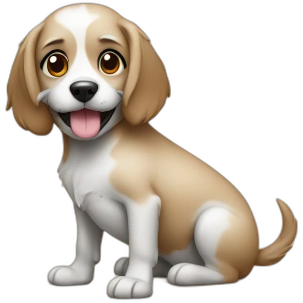 Sexy-dog emoji