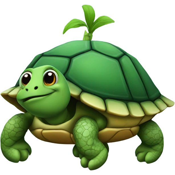 Turtle with wheels as legs emoji