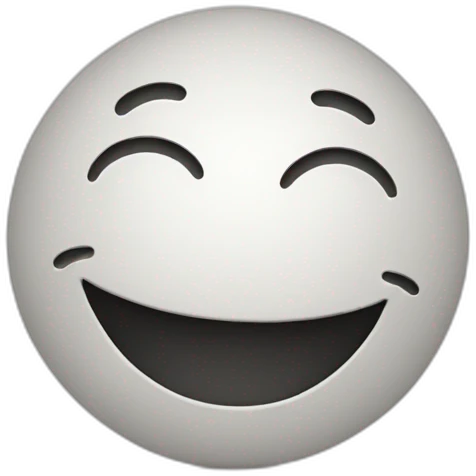 happy smile simple, with a curve line for the smile emoji