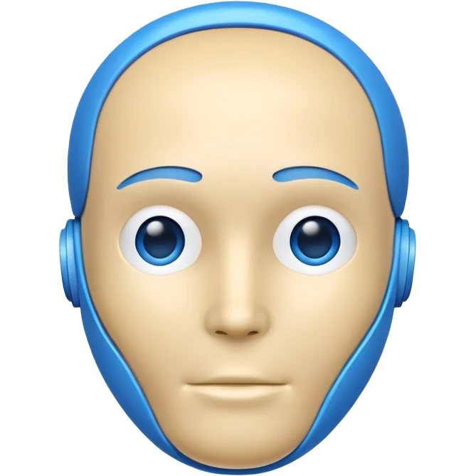 blue test dummy head emoji