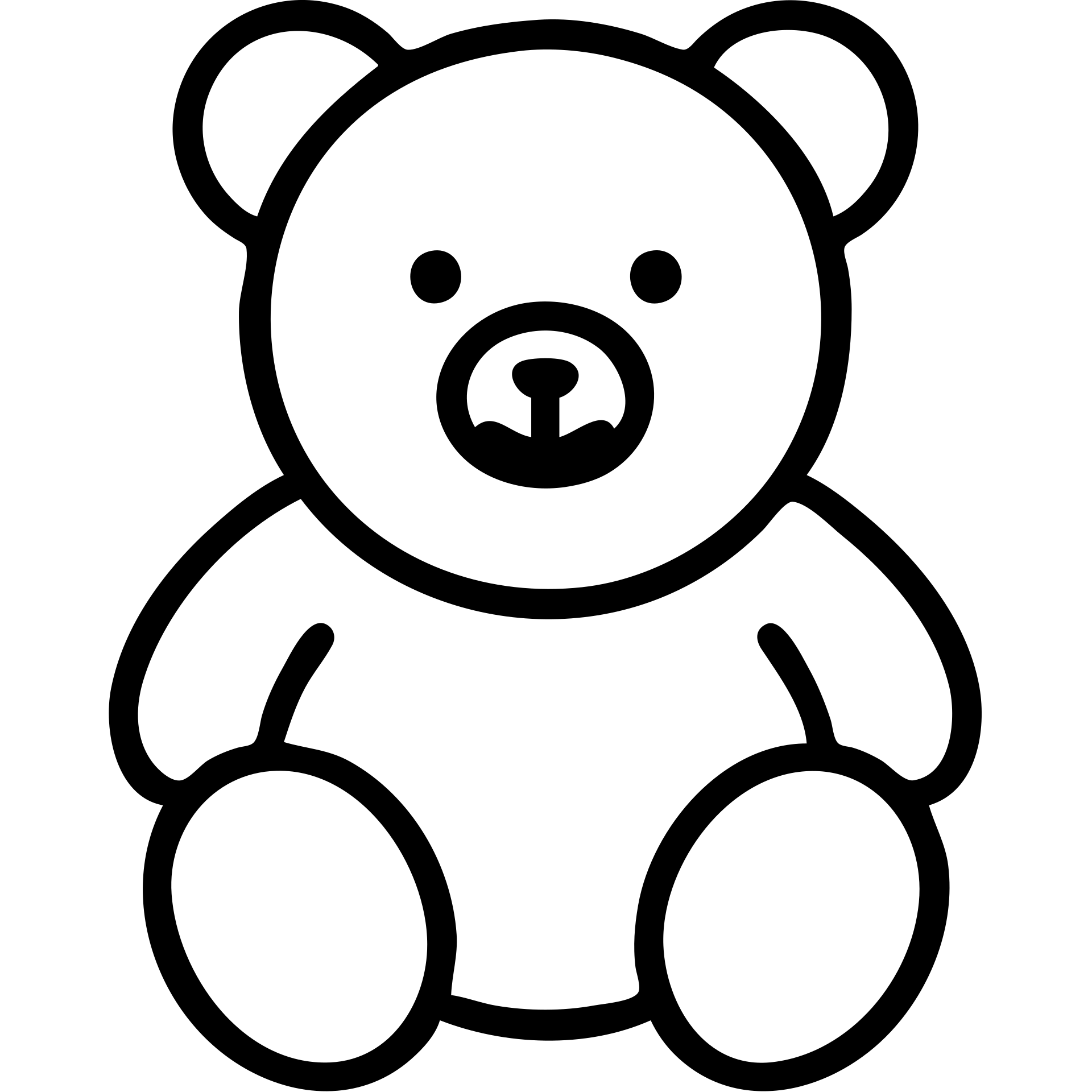 pink teddy bear, minimalist style emoji