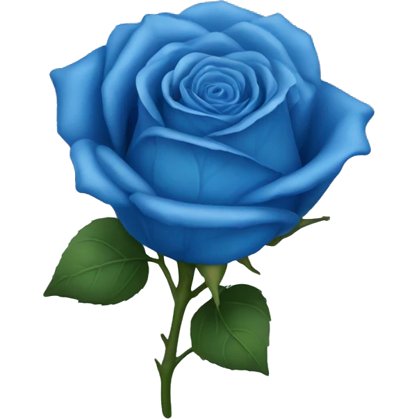 blue rose emoji