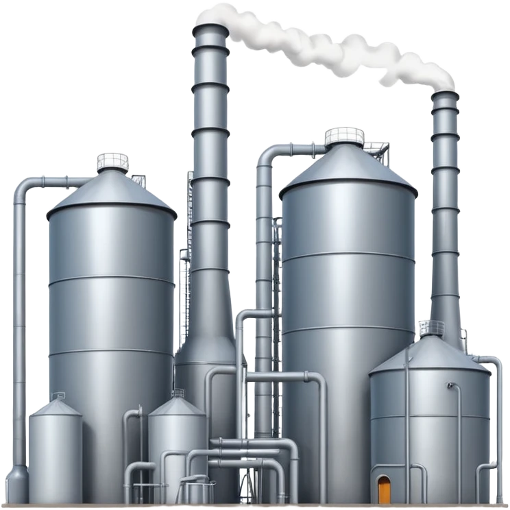 generate ultra realistic oil products plant emoji