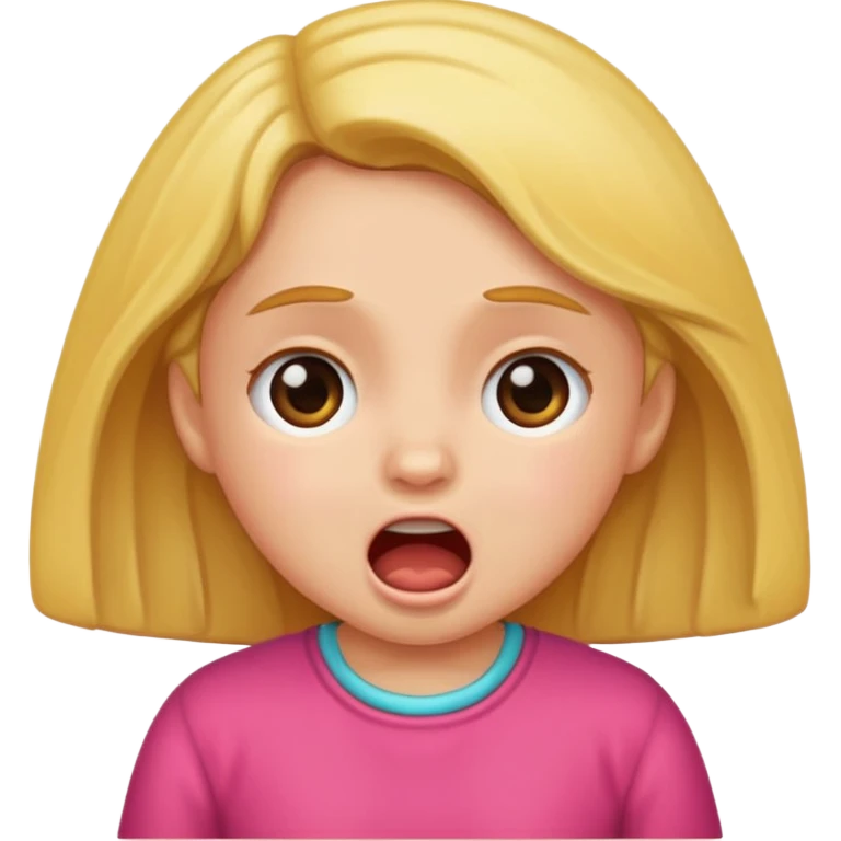 Little girl moaning emoji