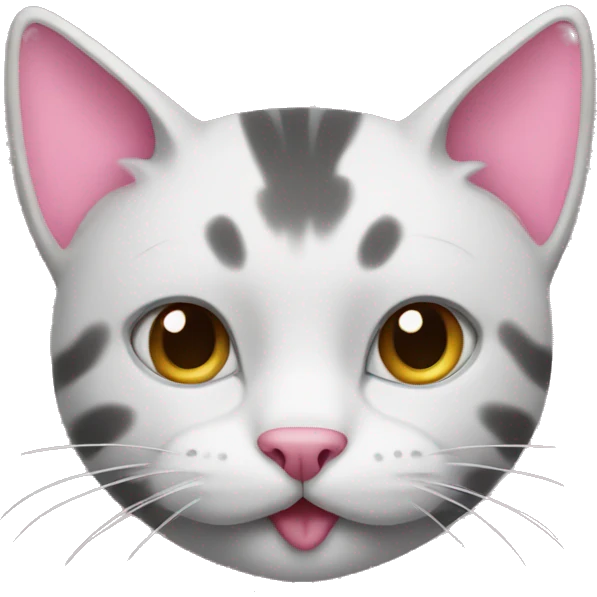 cat with pink boe emoji