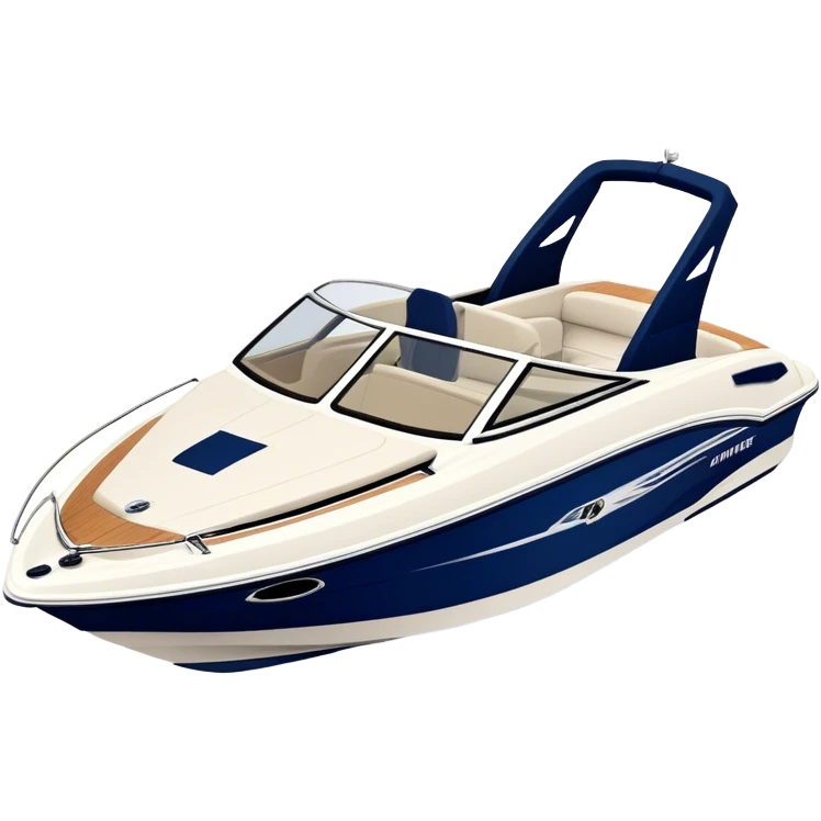 Speedboat - Bayliner 185 Bowrider (Model Year: 2020) (Iconic colour: White with navy blue accents) emoji