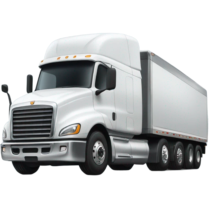 Semi truck emoji