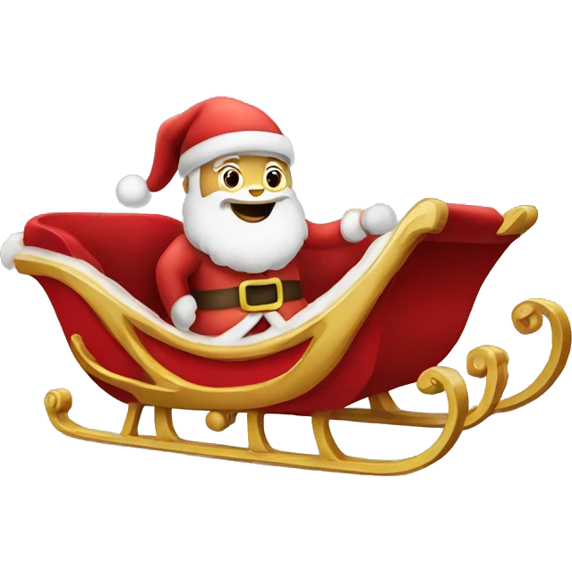 Santa sleigh emoji