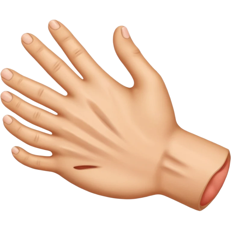 Palm in the stomach emoji