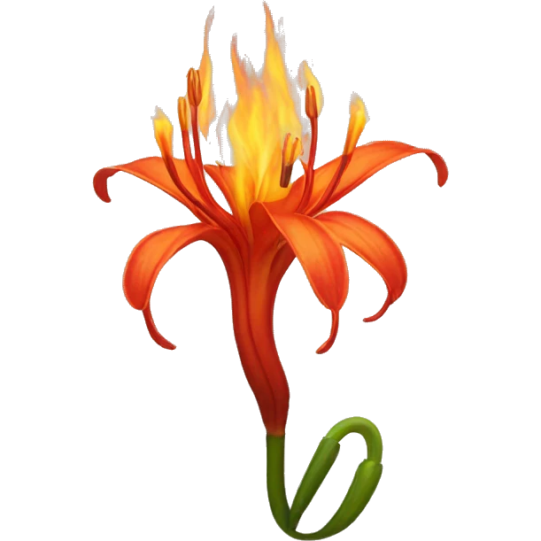 Flame lily emoji