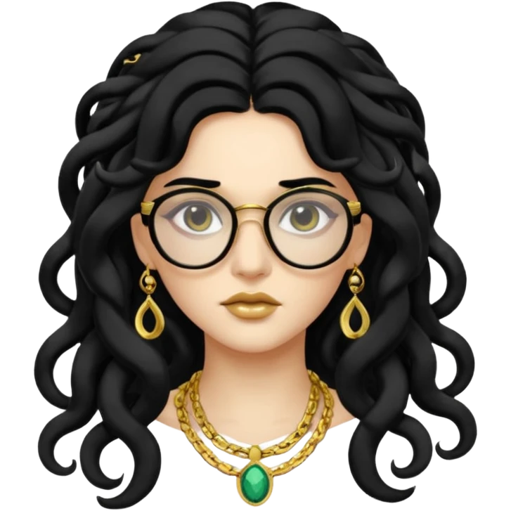 Medusa Versace with glasses  emoji