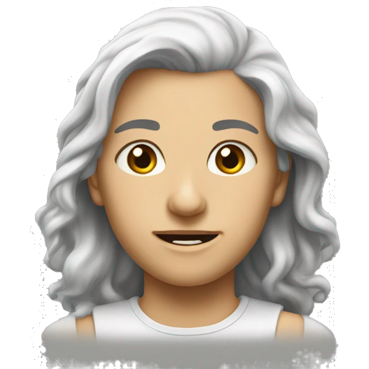 Людина дивиться в небо emoji