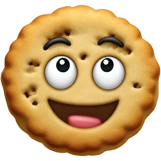 A snarky biscuit emoji