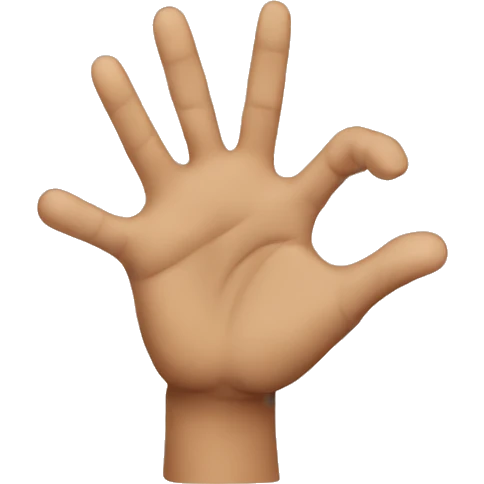 Hopeful fingers emoji