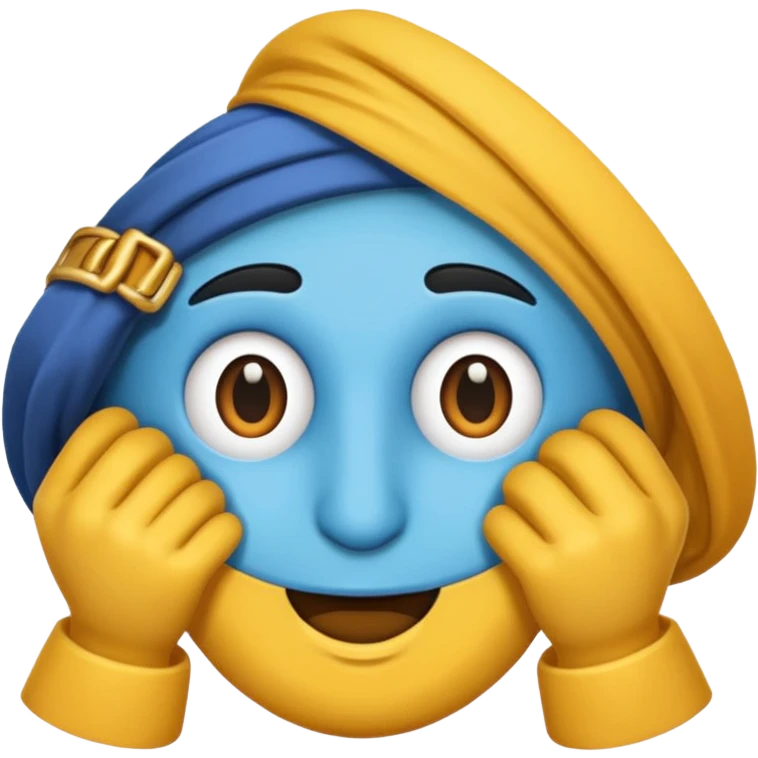 Yuvarlak mavi içinde tik beyaz emoji