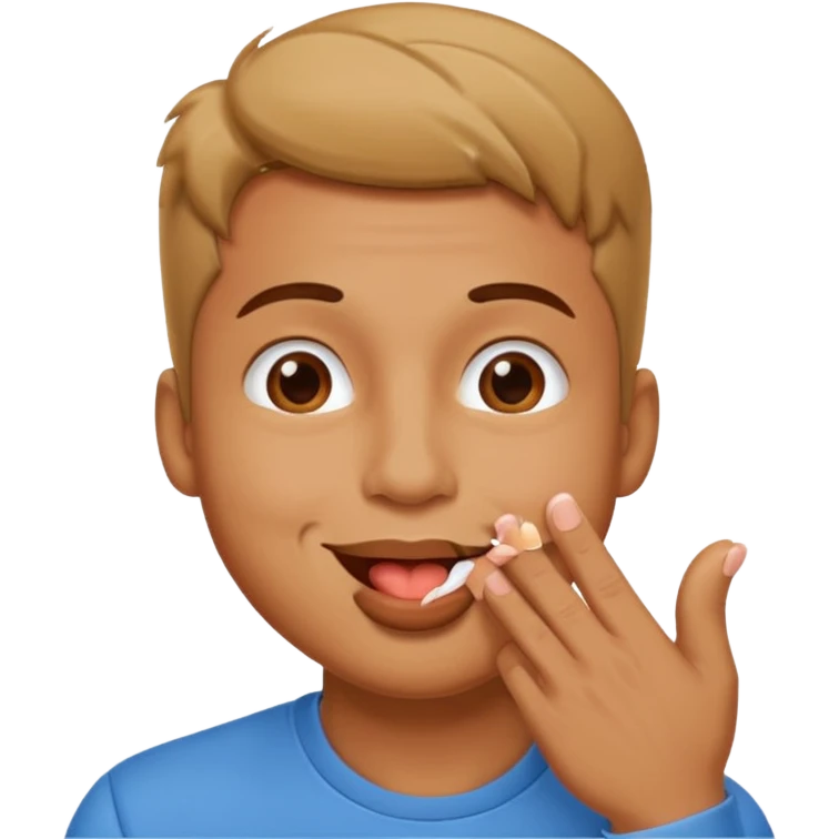 Man blowing kisses emoji