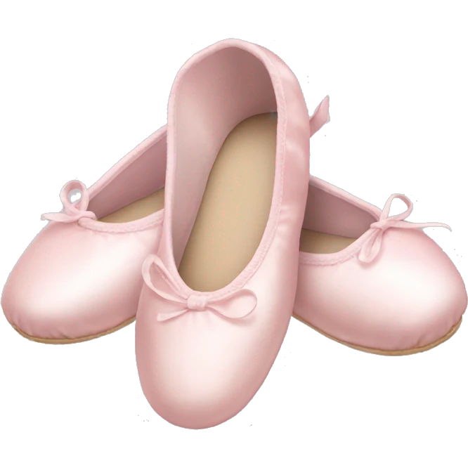 Pale pink ballet shoes emoji