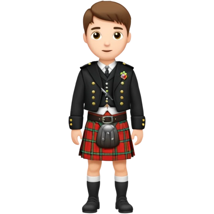 man wearing a kilt emoji